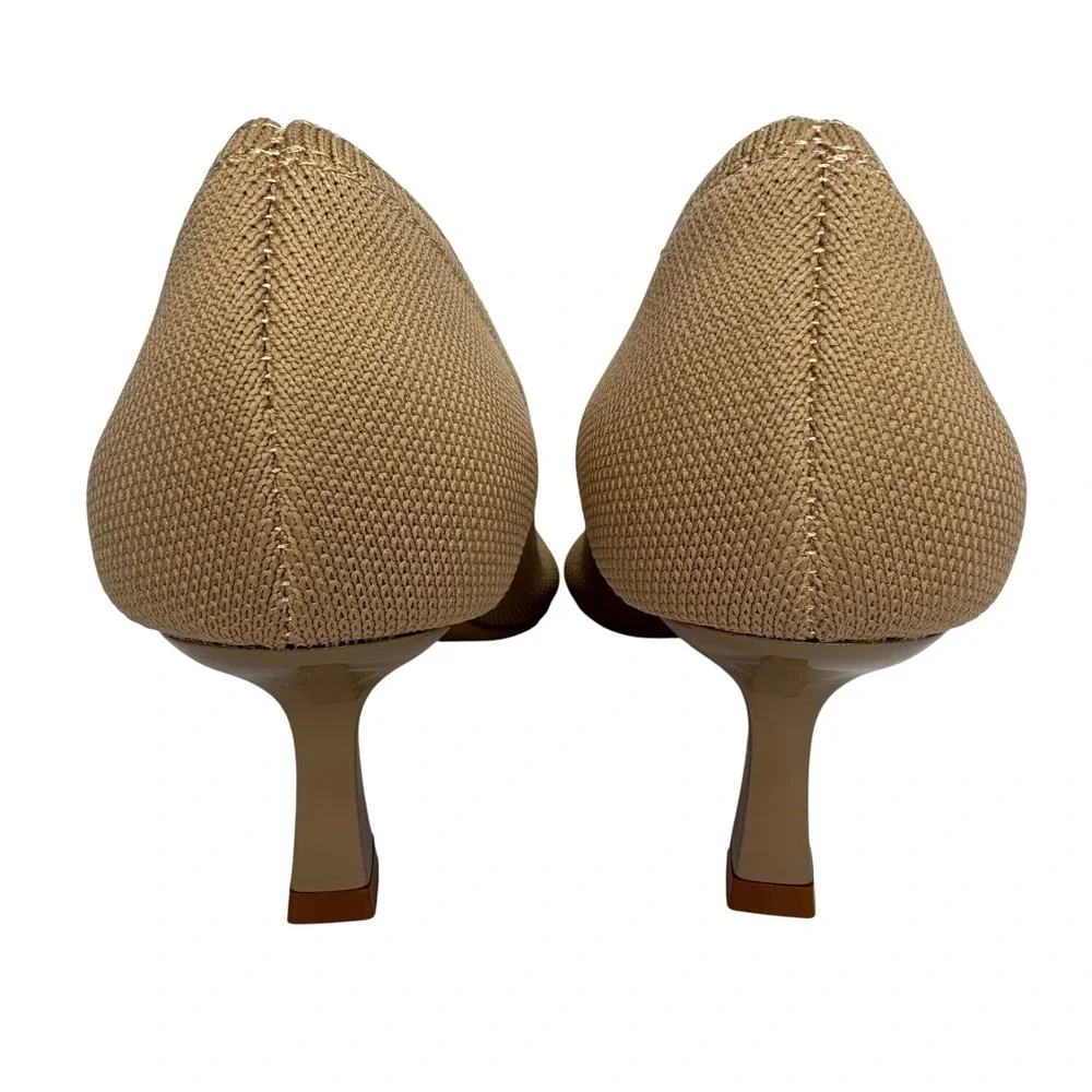 Cosy Island RefinEdge Square Toe Heels Pumps Size 11 Apricot Tan‎ Classic Classy - Picture 4 of 9